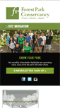 Mobile Screenshot of forestparkconservancy.org