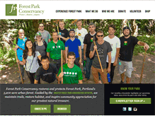Tablet Screenshot of forestparkconservancy.org
